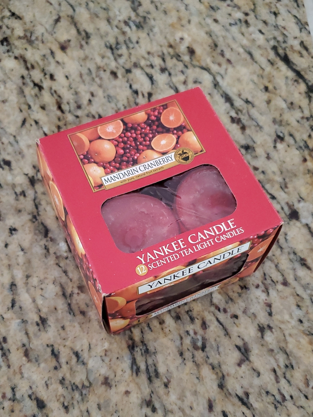 New Yankee Candle Tea Light Candles - Mandarin Cranberry - 12 Pack